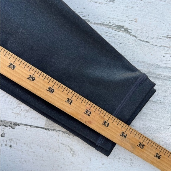 Athleta Inclination Moto tight Women’s Size Small Black‎ Metallic Pullon Style - Picture 15 of 17